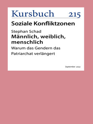 cover image of Männlich, weiblich, menschlich